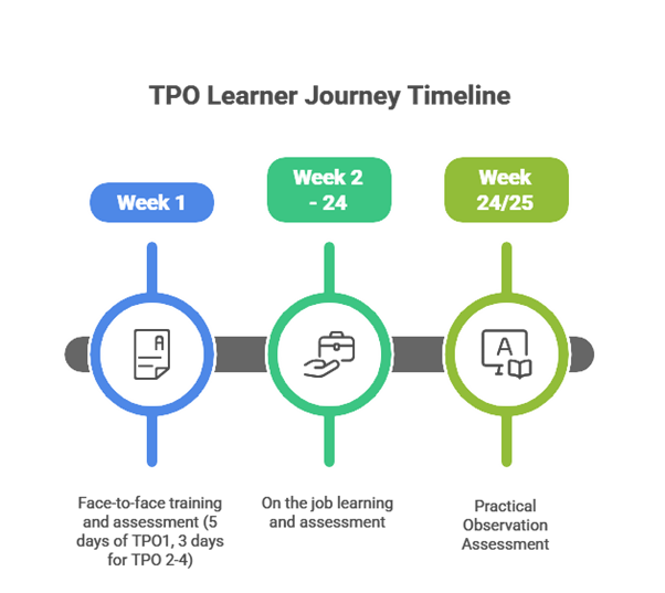 TPO learning journey timeline